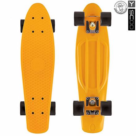Скейтборд виниловый Y-Scoo Fishskateboard 22" 401-O с сумкой, оранжевый 